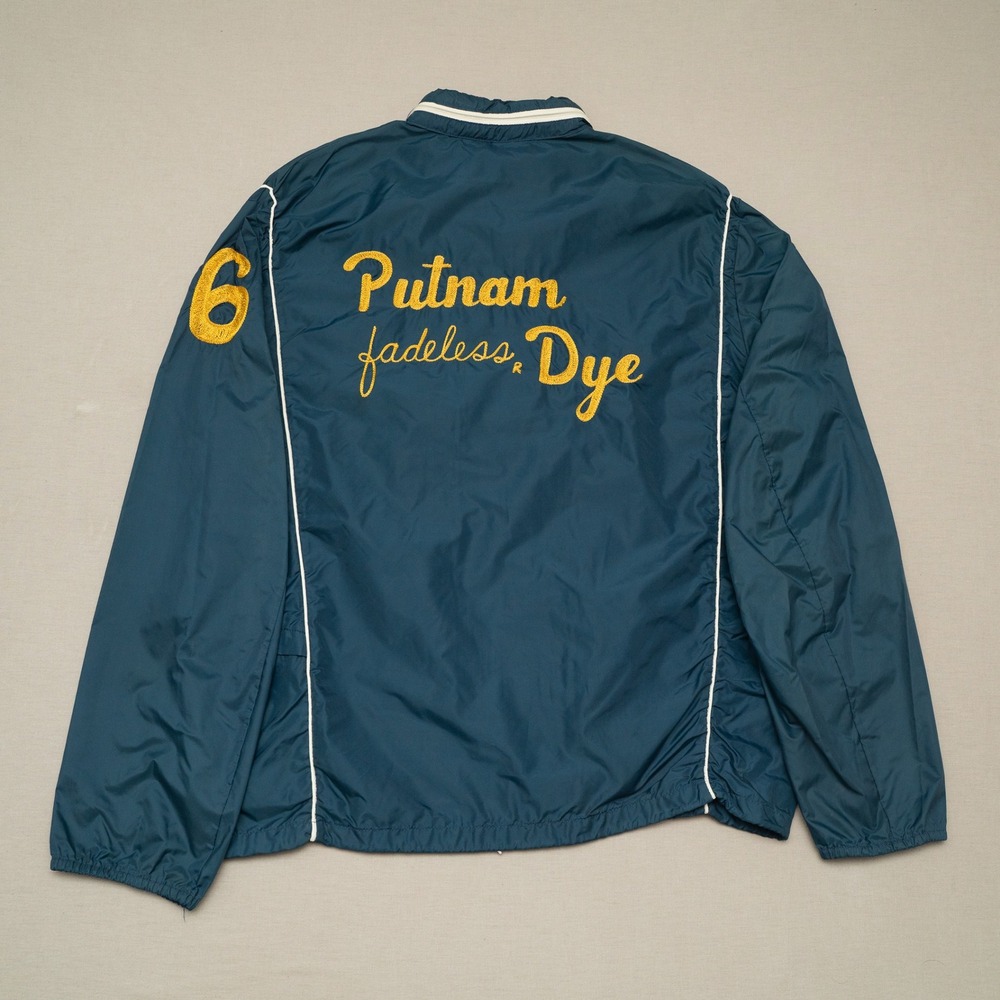 Vintage 60s Putnam Fadeless Dye Number 6 Chainstitch Windbreaker Zip Up Jacket L